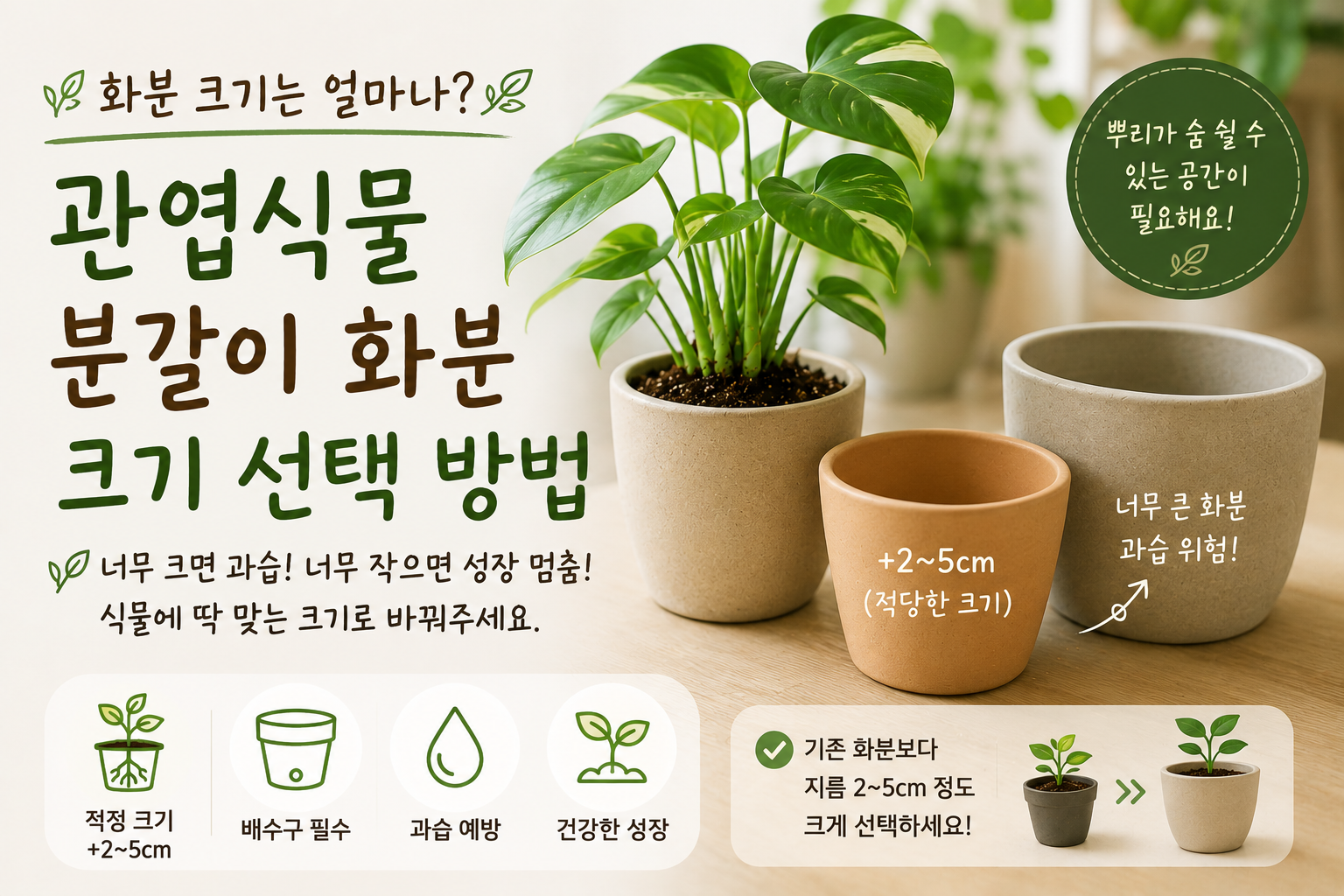 화분 크기 선택 가이드 썸네일