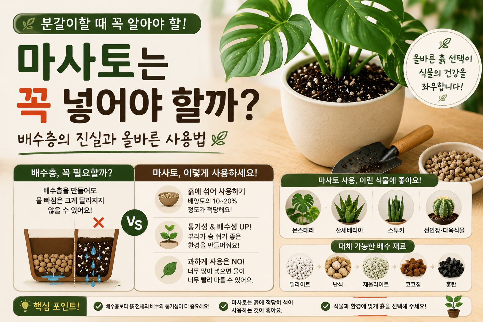 마사토 사용법과 배수층의 진실 썸네일