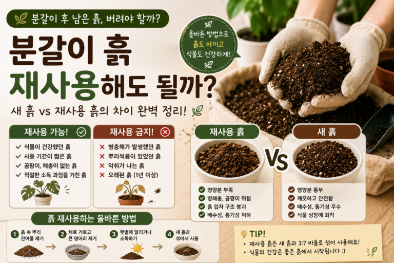 흙 재사용 가이드: 올바른 방법 썸네일
