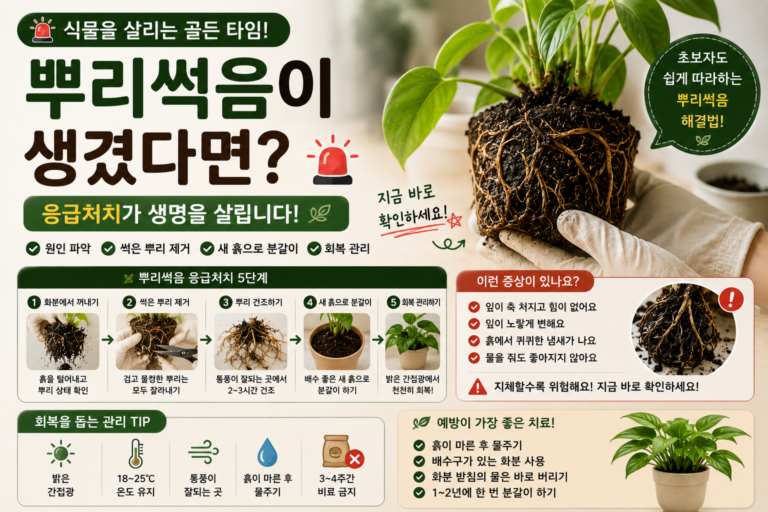 뿌리썩음 응급처치 가이드 썸네일