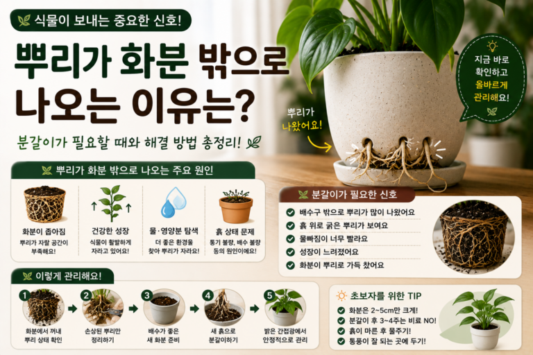 뿌리가 화분 밖으로 나오는 이유 썸네일