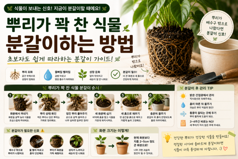 분갈이 가이드: 식물 뿌리 케어 썸네일