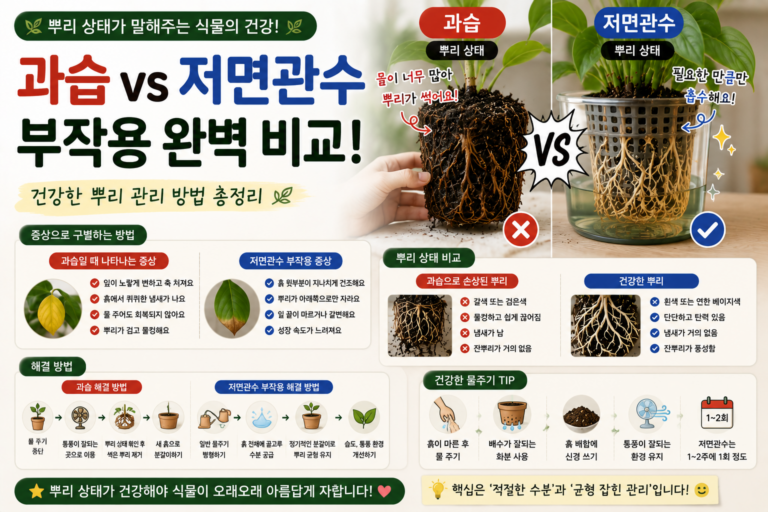뿌리 관리와 물주기 방법 비교 썸네일