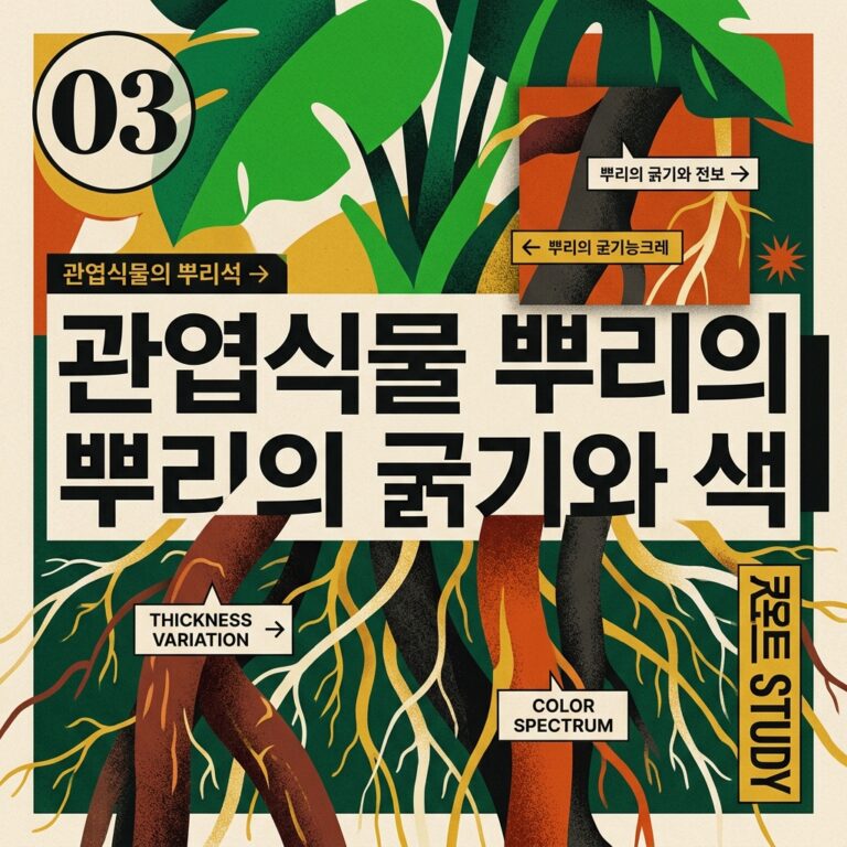 ai thumbnail poster 관엽식물 뿌리의 굵기와 색 1787053217