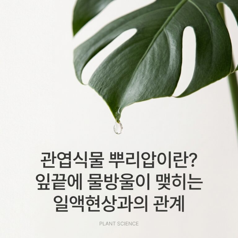 ai thumbnail minimal 관엽식물 뿌리압이란 잎끝에 물방울이 맺히는 일액현상과의 관계 1788684731