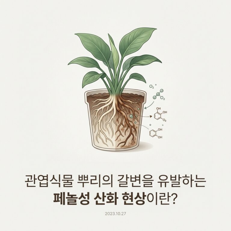 ai thumbnail minimal 관엽식물 뿌리의 갈변을 유발하는 페놀성 산화 현상이란 1788684430