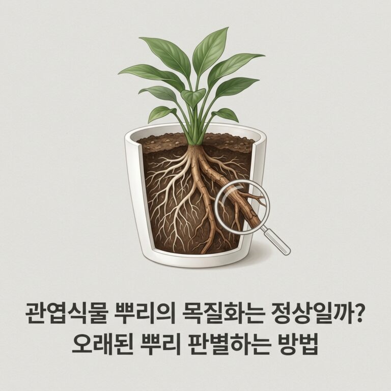 ai thumbnail minimal 관엽식물 뿌리의 목질화는 정상일까 오래된 뿌리 판별하는 방법 1788684992