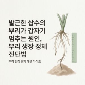 ai thumbnail minimal 발근한 삽수의 뿌리가 갑자기 멈추는 원인 뿌리 생장 정체 진단법 1788685857