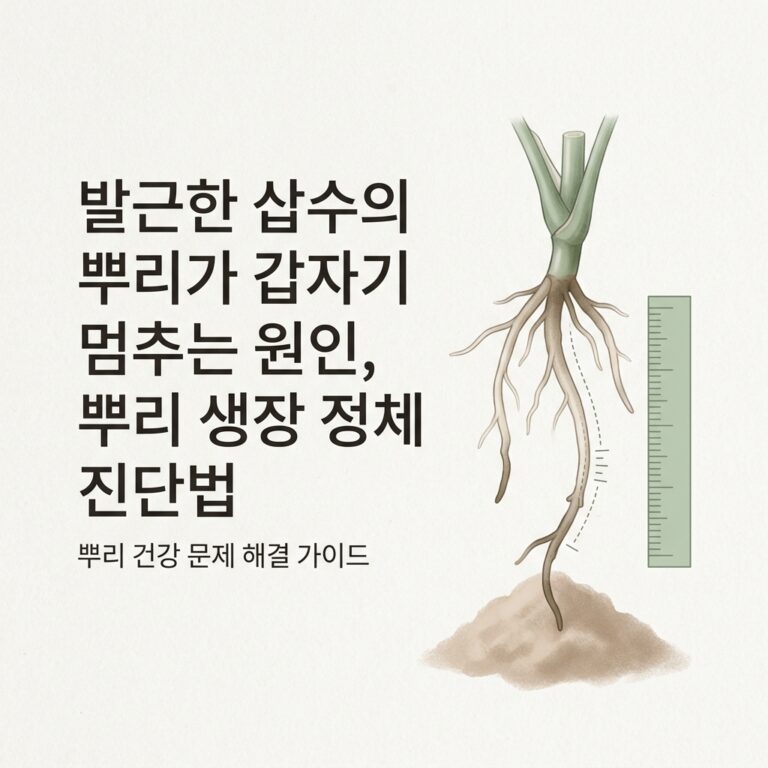 ai thumbnail minimal 발근한 삽수의 뿌리가 갑자기 멈추는 원인 뿌리 생장 정체 진단법 1788685857
