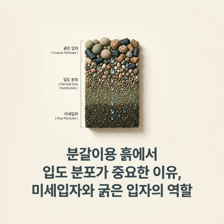 ai thumbnail minimal 분갈이용 흙에서 입도 분포가 중요한 이유 미세입자와 굵은 입자의 역할 1788685512