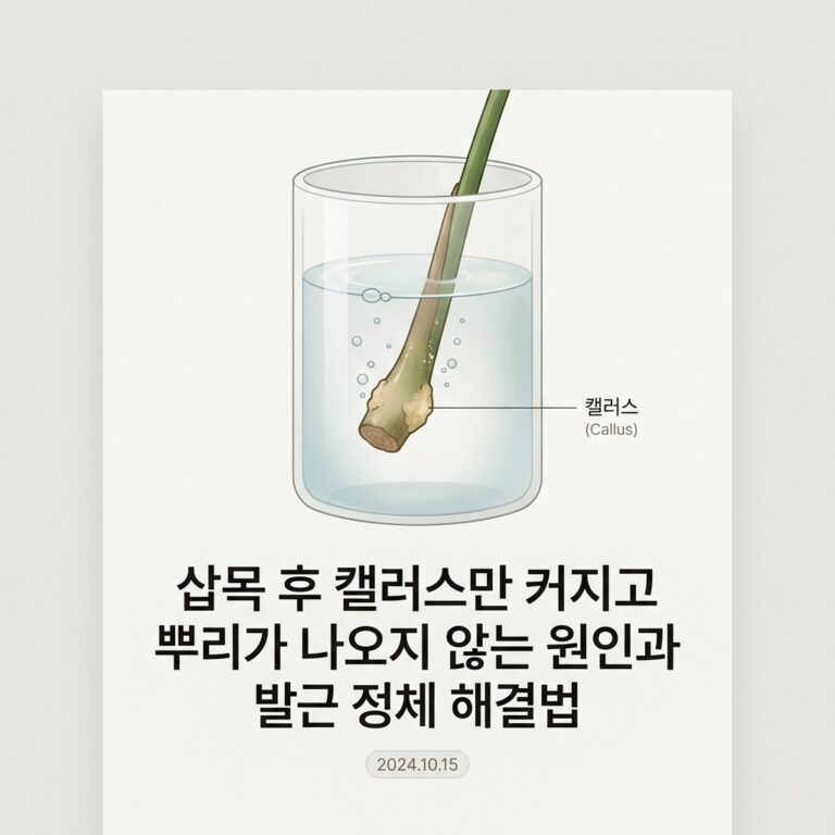 ai thumbnail minimal 삽목 후 캘러스만 커지고 뿌리가 나오지 않는 원인과 발근 정체 해결법 1788685581